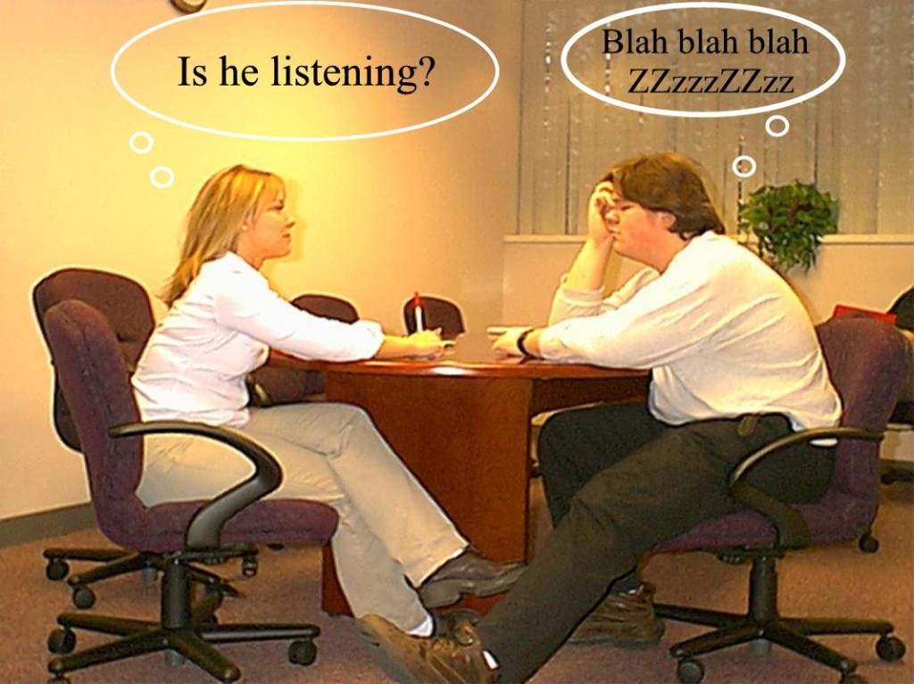 active listening in a sentence